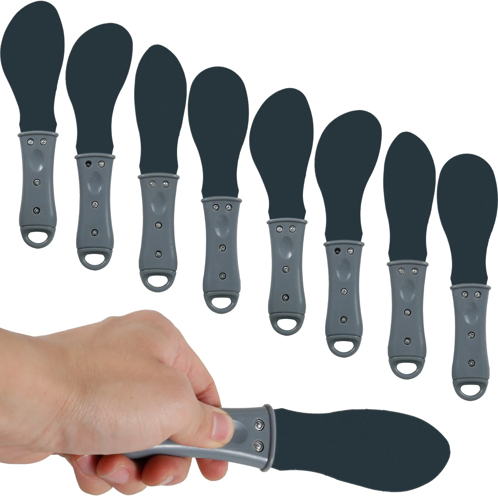 

8Pcs Caulking Spatula Tool Metal Caulking Applicator Spatulas Caulk Finishing Hand Tool Grout Sealant Smoothing Tools for Floor