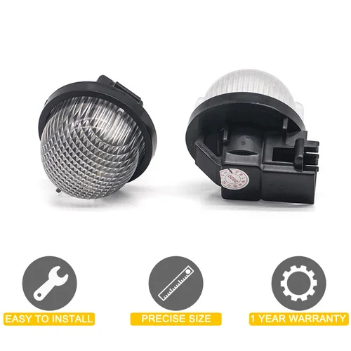 Imagen 2 del producto Lámpara LED de placa de matrícula de 12V para Suzuki Jimmy Alto Carry Grand Vitara Swift Wagon R, conjunto de luz de matrícula blanca