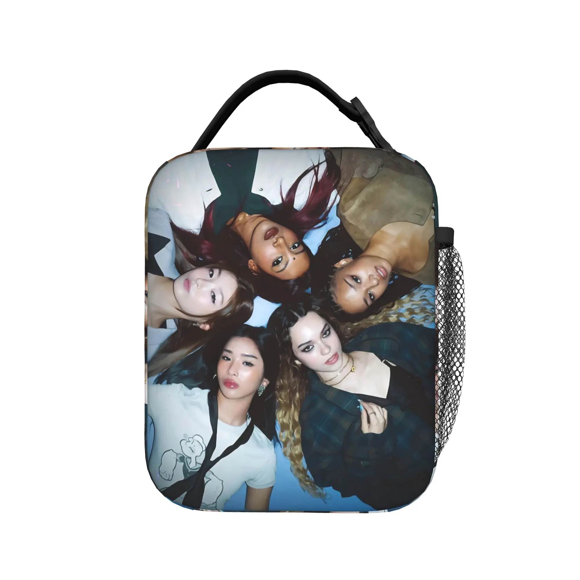 Katseyes Kpop Girl Group Thermal Insulated Lunch Bags for Office  Reusable Food Bag Cooler Thermal Food Box