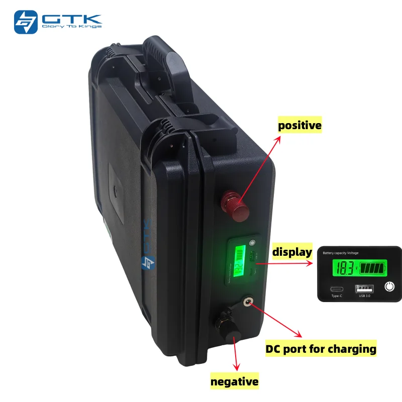 GTK 12V 100Ah LiFePO4リチウム電池 100A Bluetooth