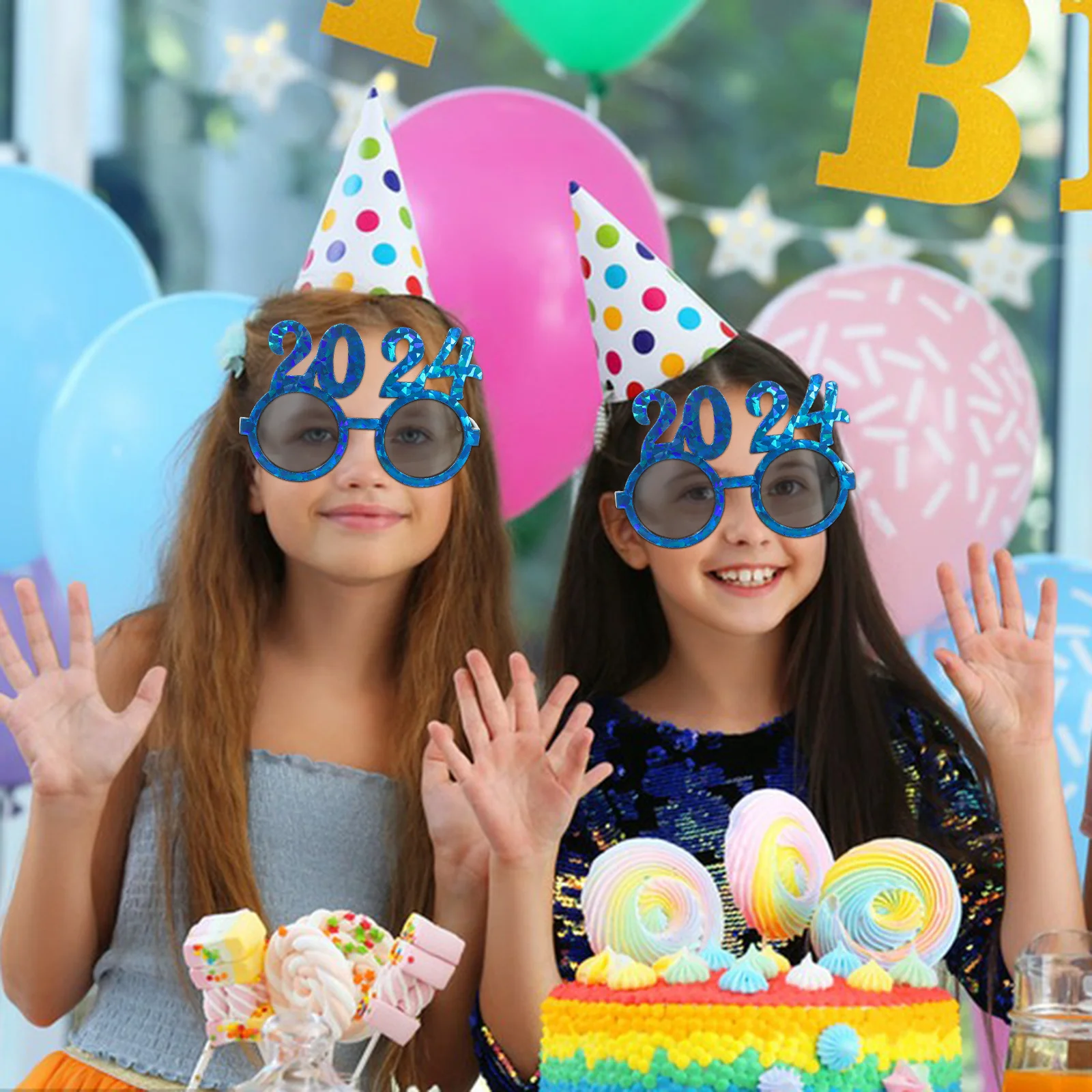 

New Year Party Glasses Years Eve Eyewear Accessories Year's ABS Sunglasses Selfie Props