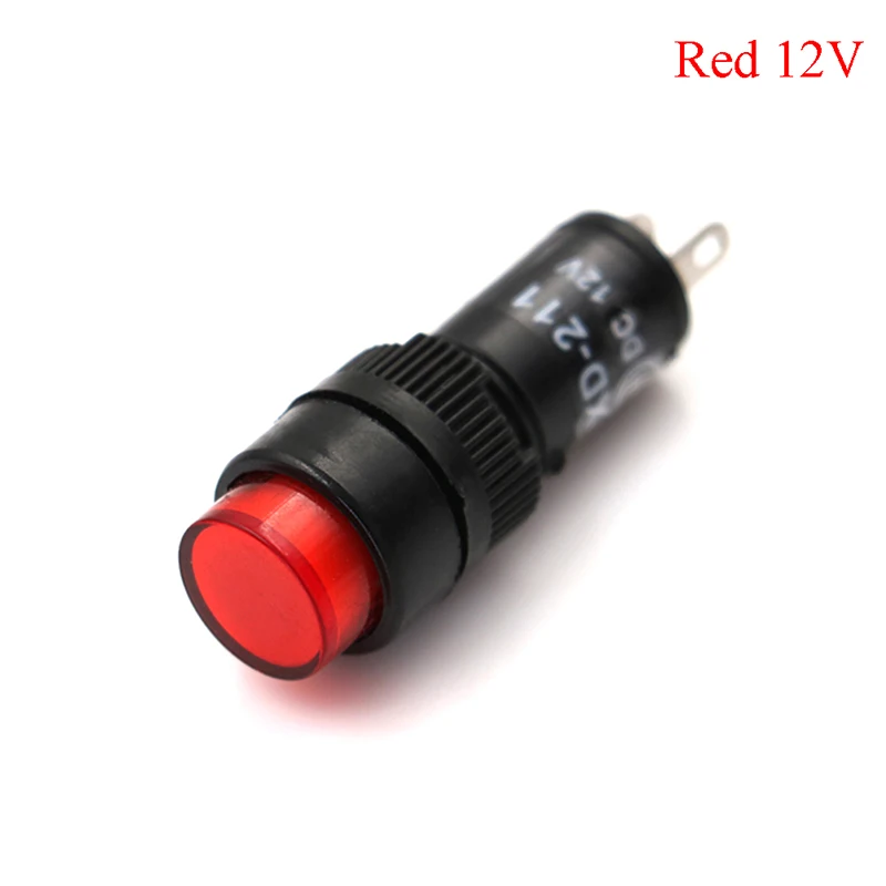 1PC 12/24/220V LED Pilot Panel Indicator Signal Warning Light Lamp AC/DC 10mm