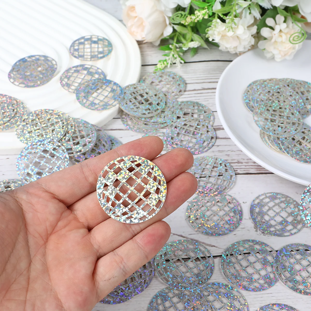 Disco Ball Decoration Confetti Happy 1st Birthday Party Decoration Kids Girls Favors Gifts Wedding Party Baby Shower Supplies