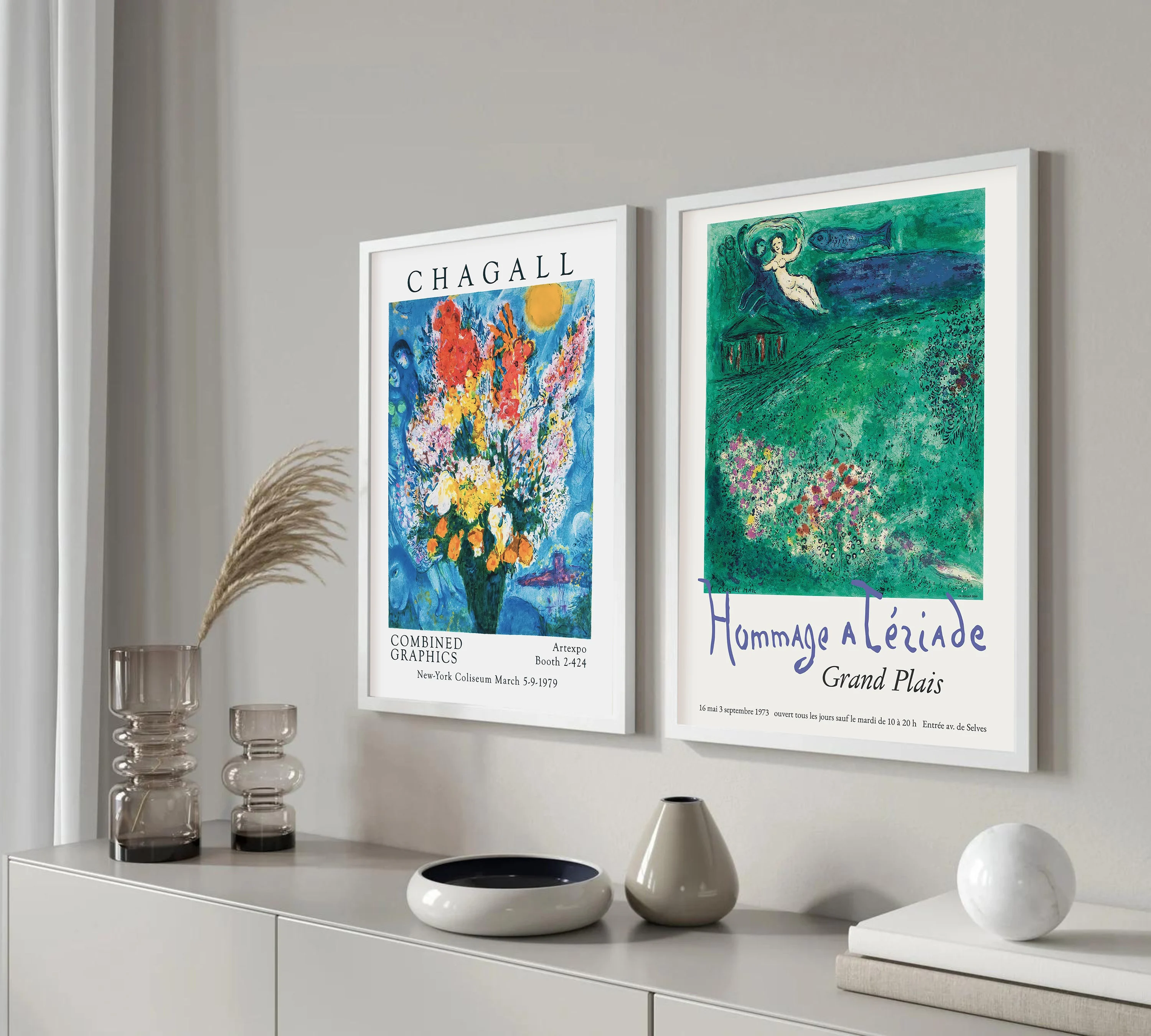 مارك شاجال الفن سلسلة المشارك طباعة قماش صور المنزل لغرفة المعيشة وغرفة النوم جدار ديكور حديث اللوحة بدون إطار #3