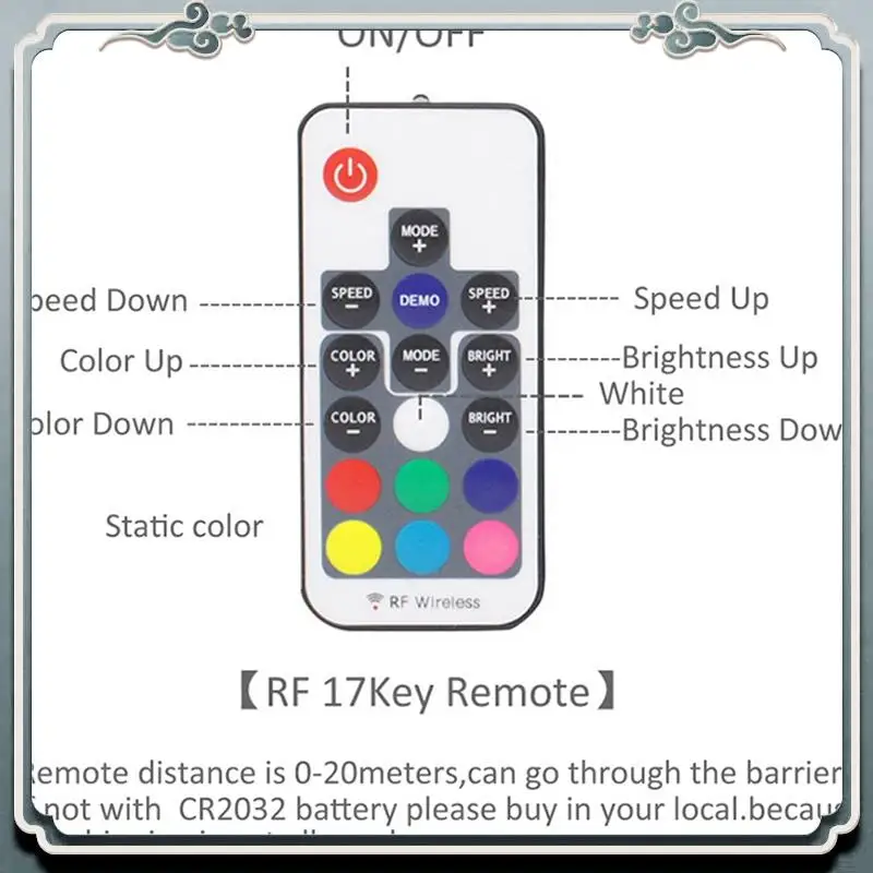 

Премиум 3X RF17 Keys Remote DC 12 В Беспроводной контроллер SATA RGB для ПК Компьютерный корпус 5050 RGB Светодиодная лента