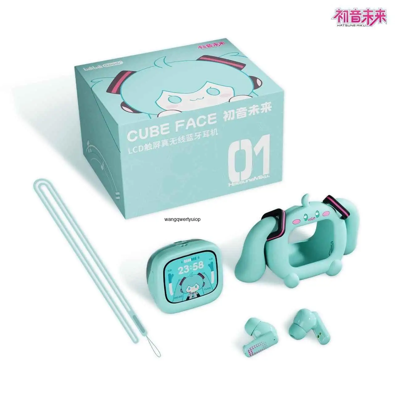 casque-bluetooth-sans-fil-hatsune-miku-avec-ecran-tactile-interactif-lcd-cube-face-anime-boite-cadeau-cadeau-d'anniversaire-pour-enfants