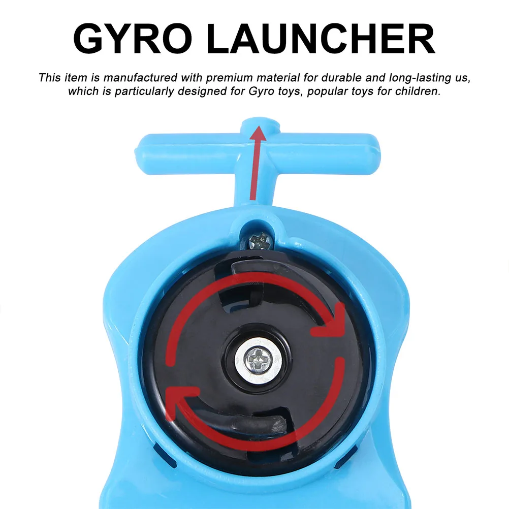 2 szt. Plastikowe Żyroskopy Zabawki dla Dzieci Edukacyjna Zabawka Super-Rotacja Praktyczny Dekoracyjny Wyrzutnik Żyroskopów