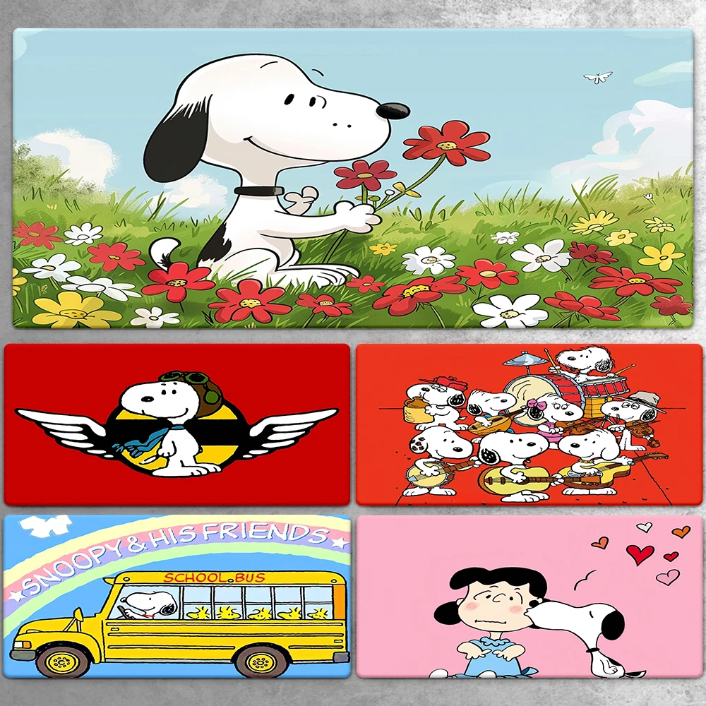 Large Mousepad XXL Snoopy Cute HD Mouse Pad Keyboard Game Accessories Mouse Mats Game Office Computer PC Gamer Laptop Desk Mat