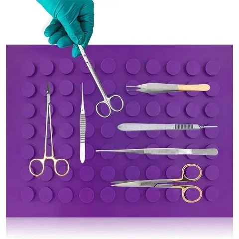 private label purple Surgical Magnetis Mat /Pad for Surgical Instruments Top Ranked Instrument Trays Magnetics Mat