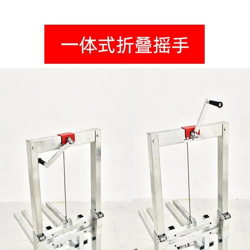 Manual Unloading Stacker – Lifting & Handling Pallet Truck Portable Folding Light Household Lift Trolley