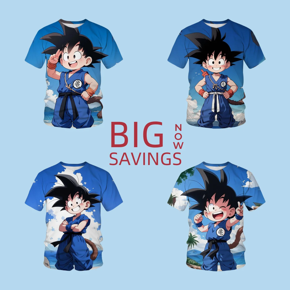 2025 Dragon Ball Impresión 3D Pasar Camisetas de verano populares para hombres y mujeres jóvenes Tops casuales diarios para padres e hijos para niños