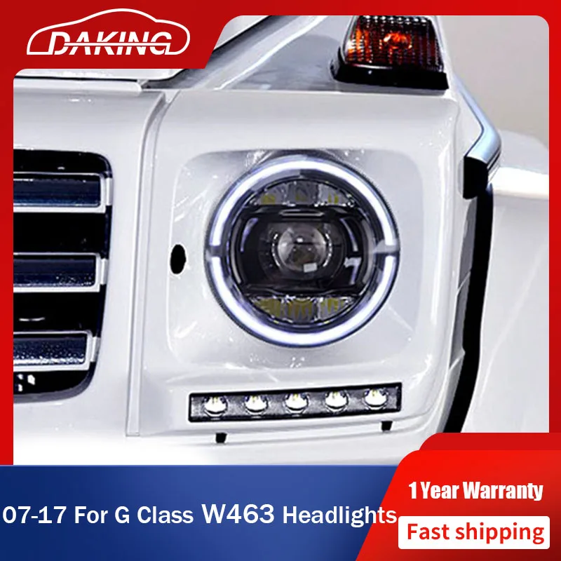 

Car Headlights for Mercedes-Benz G Class 2007-2017 W463 G350 G500 G55 G63 Animation LED DRL Signal Lights LED Lens Auto Assembly