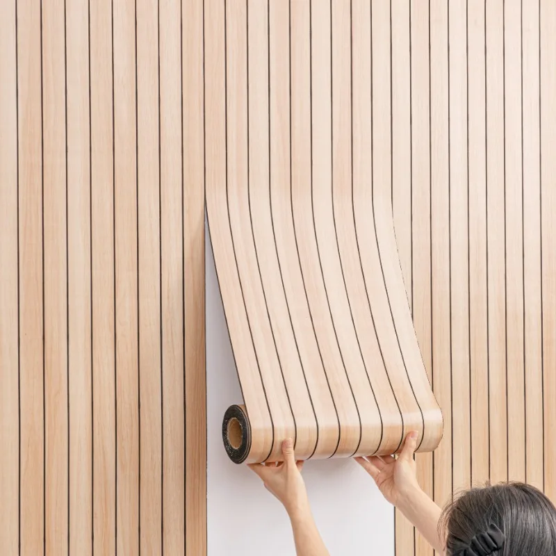 Extra Thick 3D Retro Wood Grain Self-Adhesive Wallpaper - Perfect for DIY Ceiling and Wall Projects, SXP Resin, Removable and Wa
