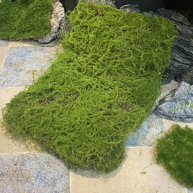 Simulated Moss Block Flocked Moss Turf Window Display Landscaping Micro-scape Art Decoration Green Lawn