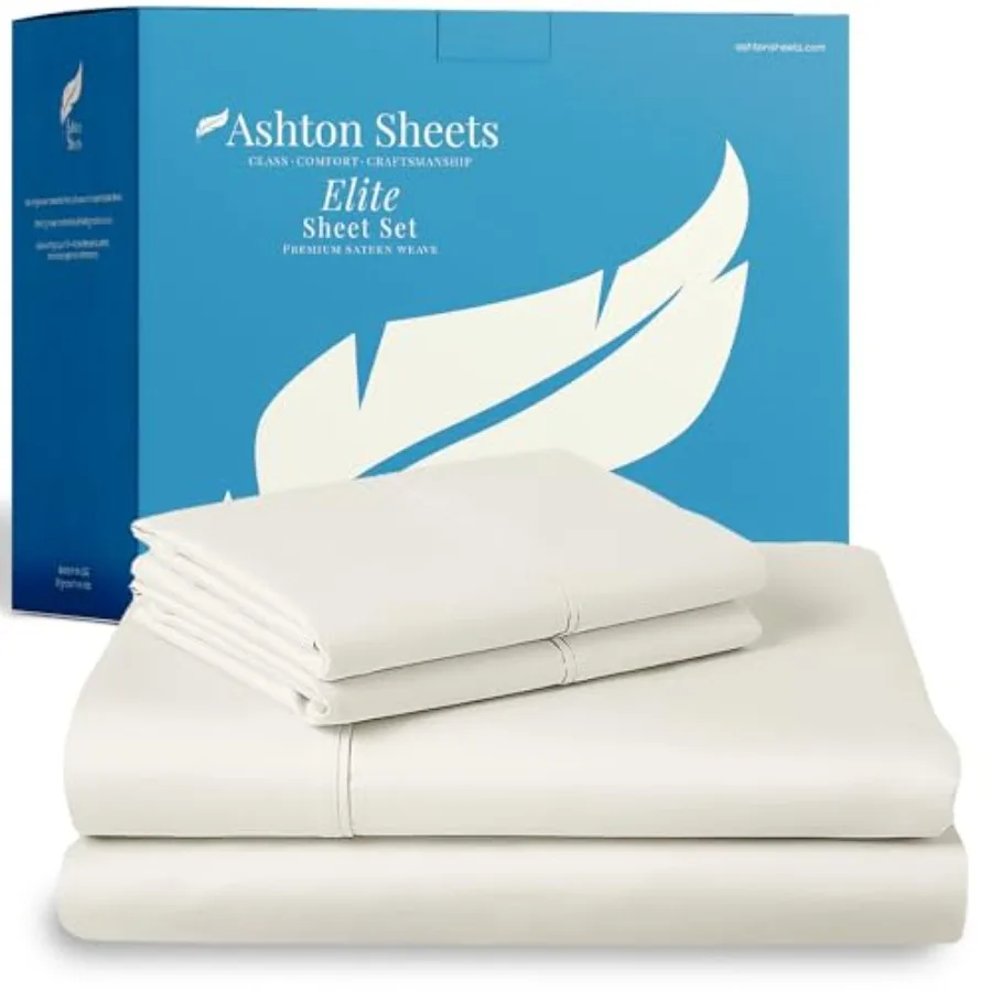 

100% Egyptian Cotton Sheets Size Bed Set - 800 Series Elite Collection Egyptian Cotton Sheet Set 4 PC Soft Cooling 16" Deep Poc