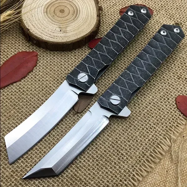 

Tactical D2 Tanto Blade Bearing Folding Pocket Knife Stainless Steel Handles Survival Knives Outdoor Camping Hunting EDC Tools