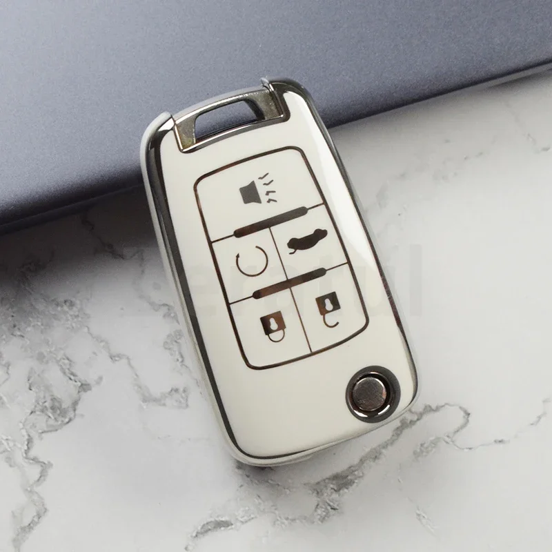 Shell Fob for Chevrolet Cruze Aveo Trax Sail Malibu Captiva Opel Vauxhall Astra J Corsa Insignia Mokka TPU Car Key Case Cover
