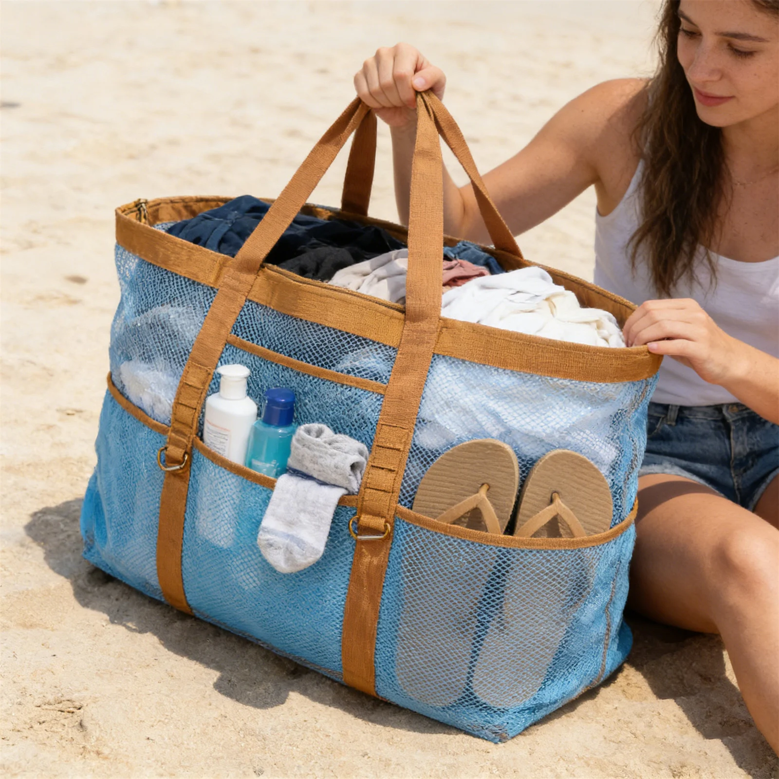 Sac de plage en maille extra l - Dry Bag Roll Top avis et prix