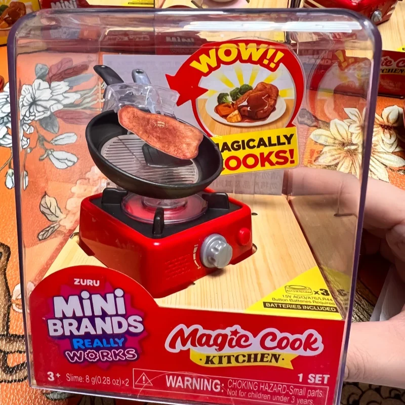 Zuru New Genuine Mini Kitchen Toys Magic Cook Realistic Miniature Food Playsets Pretend Play Kit With Bread Maker For Kids Gifts view 5