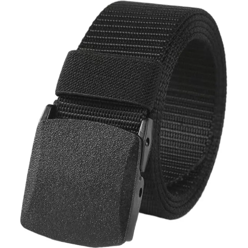 1/2 Stück Nylon-Canvas-Hüftgürtel für Herren, elastischer Gürtel, militärischer taktischer Schnallengürtel zum Wandern im Freien, Stretch-Gürtel mit Schnellverschluss – Detail 1