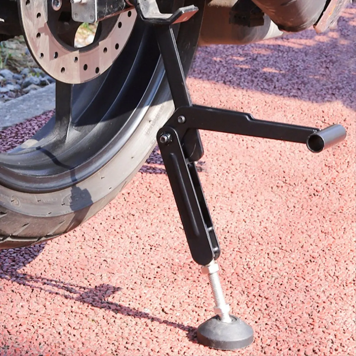 ABST Motorcycle Kickstand Wheel Support Side Stand Paddock Stable Repair and Maintenance Parking Support Tool Folding Labor