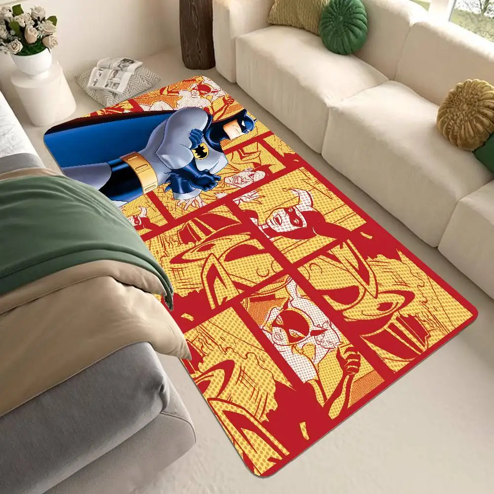 

The Cool B-Batman Anime Floor Mat Non-Slip Laundry Room Mat Laundry Decor Balcony Child Living Room Household Carpets