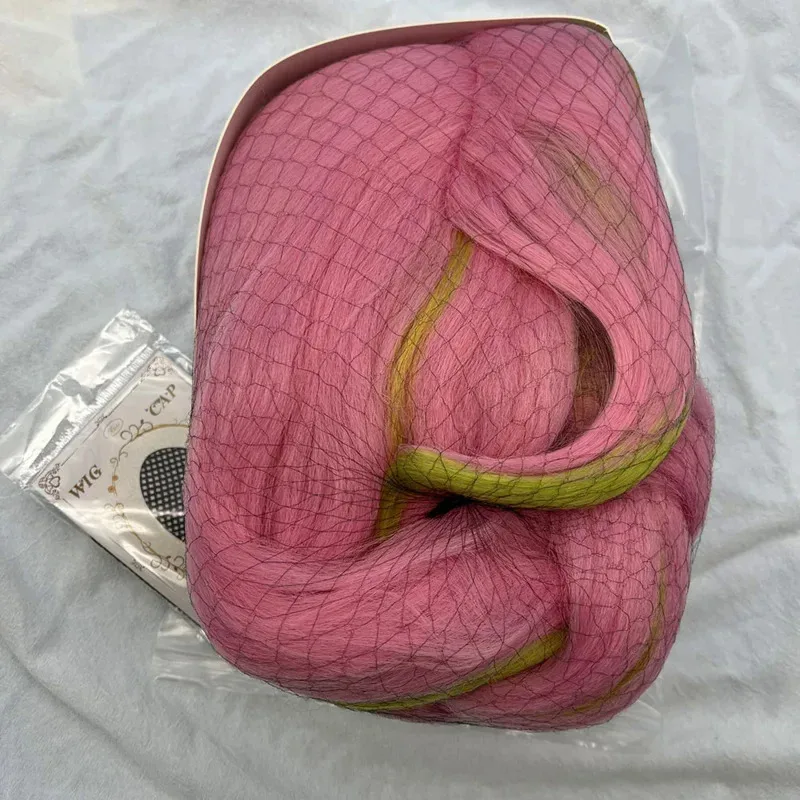 Bear's Den MeetLife Kanroji Mitsuri Anime Demon Slayer Cosplay Wig Kimetsu no Yaiba Long Braided Wigs Pink New 2025