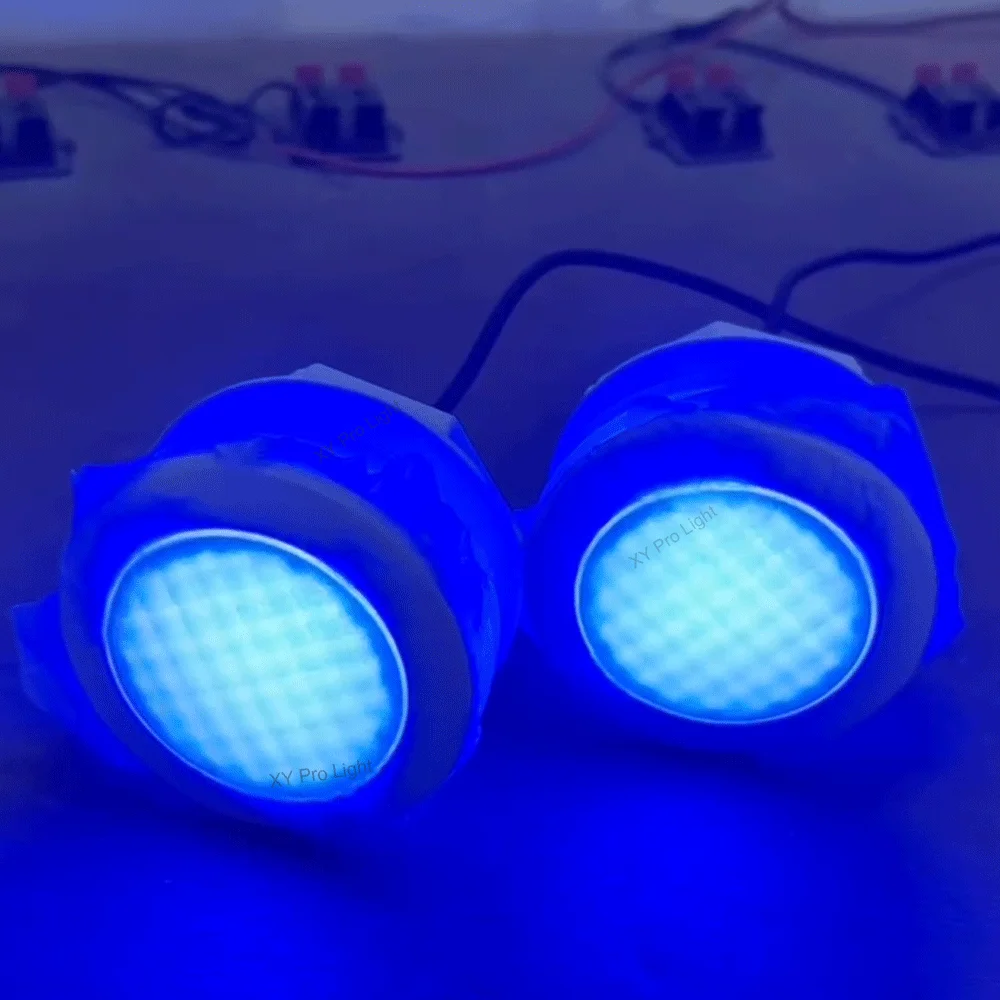 RGB Underwater Bath Light 12V 100mA 68X50mm Chromium Plating Face Colorful Surface Submersible LED Pool Lights LED Bathtub Lamp
