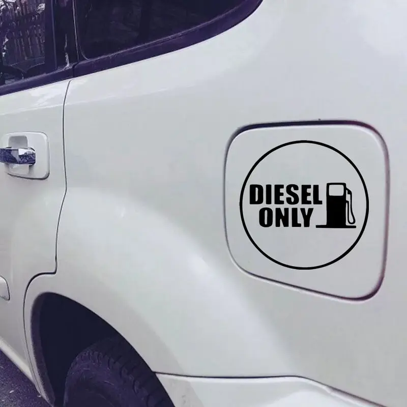 10x10CM DIESEL ONLY Vinyl Car Sticker Waterproof stickers For Car Truck Fuel Tank Cover