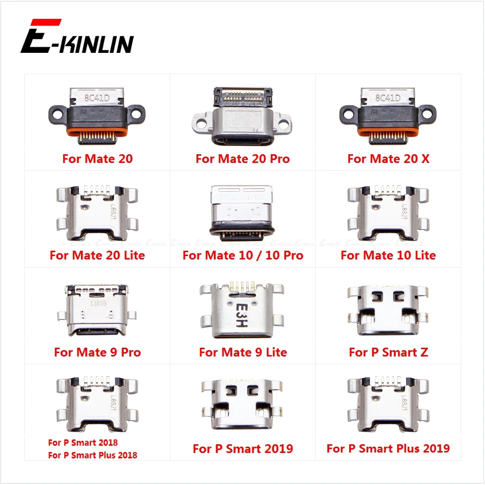 Micro USB Jack Type-C Charging Connector Plug Port Dock Charge Socket  For HuaWei Mate 20 X 10 9 Lite Pro P Smart Z Plus 2019