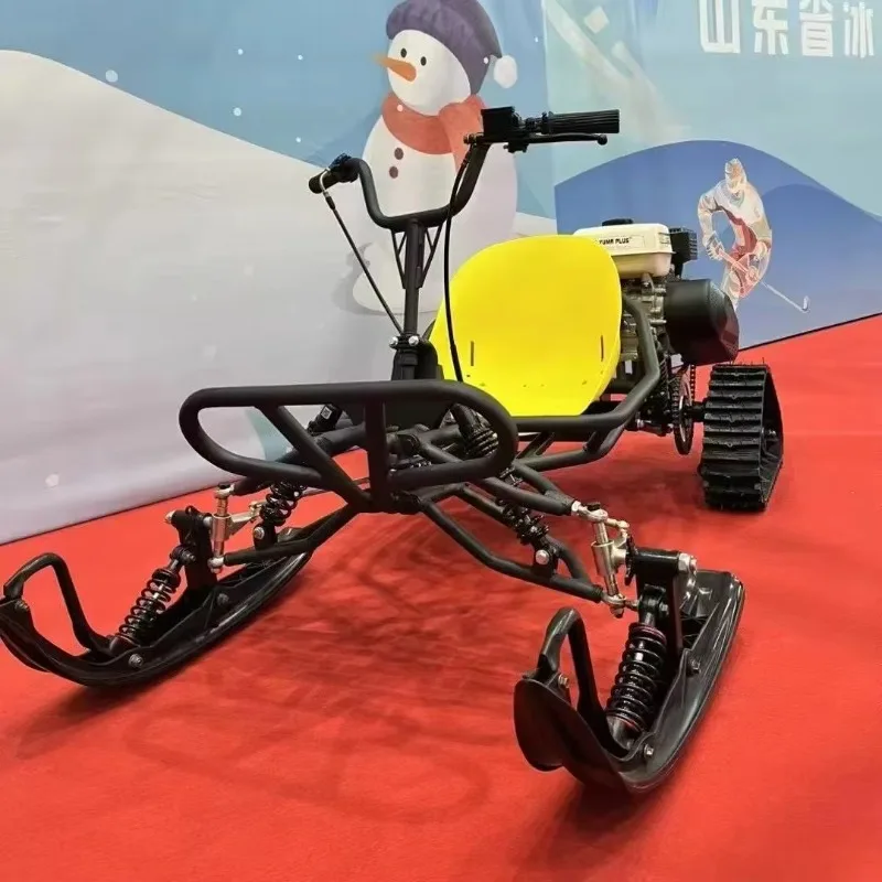 212Cc 4-stroke 8-inch wheel Mini Drift Kart Outdoor Chain Drive Gas Snowboard Off-Road Kart for children to play on the road