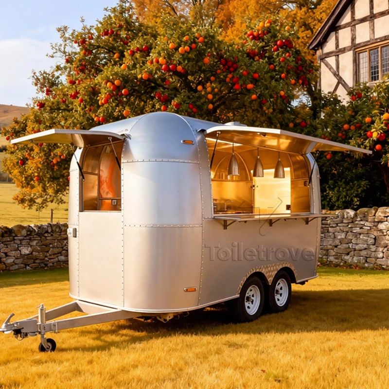 Prezzo economico Street Mini Mobile Hotdog Gelato Carrello per fast food Rimorchio con ruote Piccolo camion per alimenti in vendita negli Stati Uniti