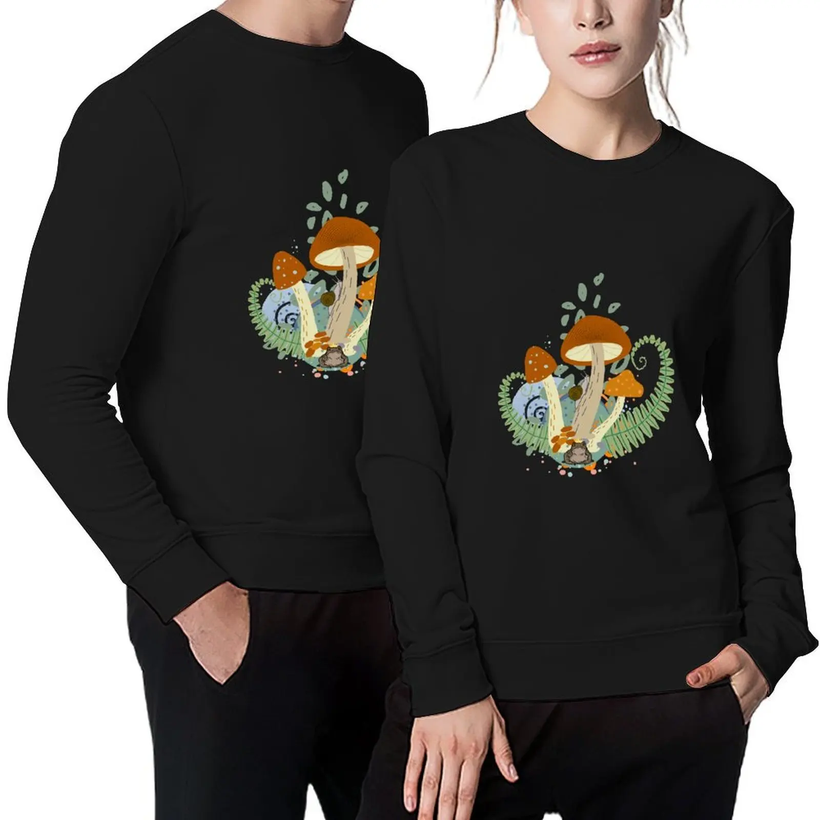 

King Toad Abstract Mushroom Scene Pullover korean autumn clothes anime clothing anime clothes fashion men sweatshirts men
