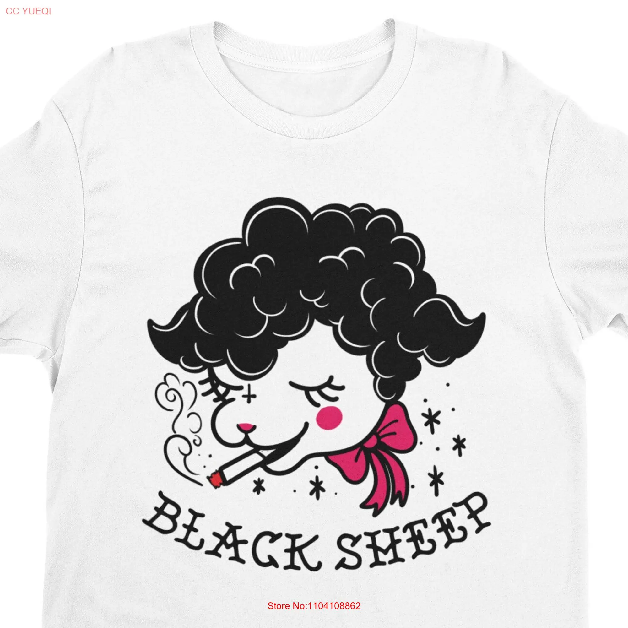 Black Sheep Traditional Tattoo T Shirt Inspired Clothing Edgy Goth Punk Rock Gothic Fashion OutcasT Emo