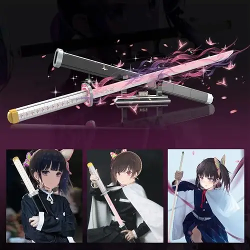 Cosplay Anime Tsuyuri Kanao espada bloques de construcción modelos Kit para espadas Demon Slayer Anime Samurai Katana juguete para adultos