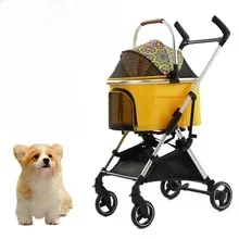 

Portable Pet Cart Outdoor Foldable Cat Bike Teddy Dog Pet Cart