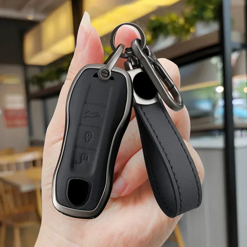

Car Remote Key Fob Case For Porsche Panamera Spyder Carrera Macan Boxster Cayman Cayenne 911 970 981 991 Accessories Fashion
