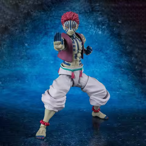 Bandai Demon Slayer Model Kit SHF Zenitsu Agatsuma Nezuko Tanjirou Akaza Kyoujurou Rengoku Giyuu Tomioka Collection Model