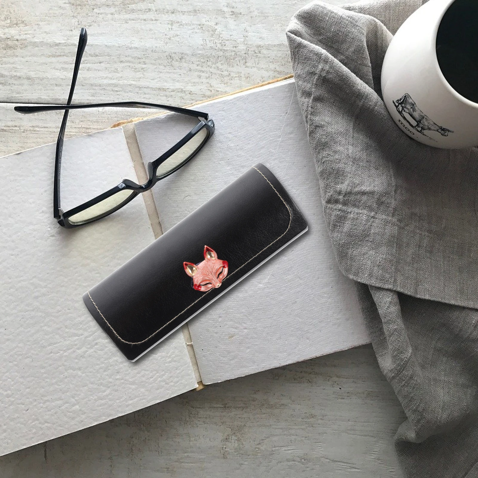 

Portable Glasses Storage Case PU Plastic Durable Travel Simple Creative Eyeglass Box Container Protective Anti Scratch