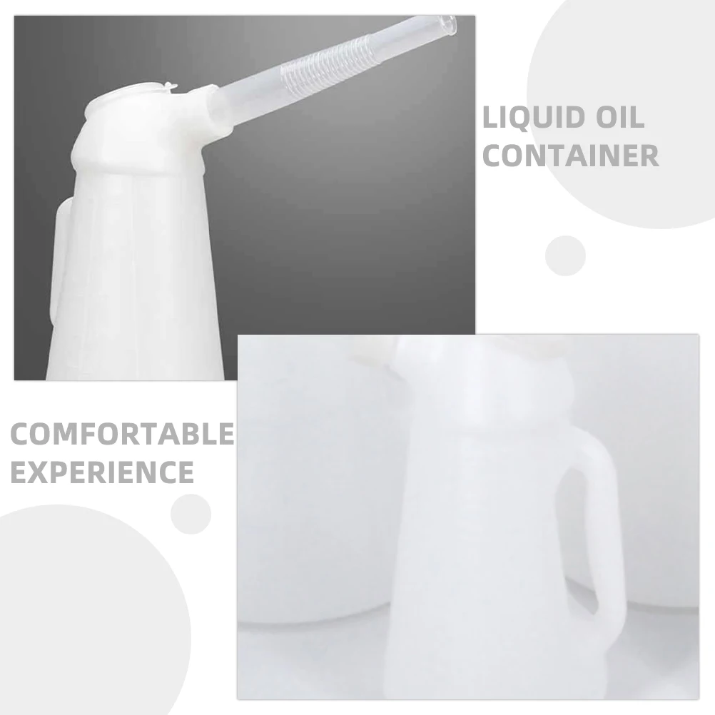 

3L Engine Bottle Vehicle Oiler Can Large Capacity Oil Container Long Nozzle Manual Fuel Pump Durable Plastic Car Oil Dispenser