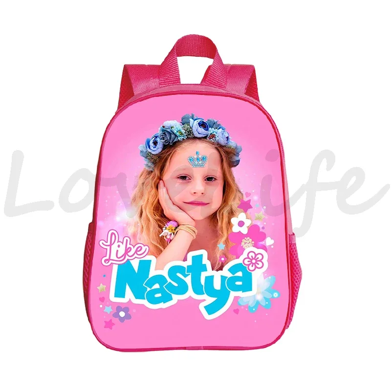 Como Nastya Kindergarten Mochila, Mochila Primária para Meninas Crianças, Kawaii Pequena Bookbag, Mochila de Crianças, Bagpacks Impermeáveis, Presente