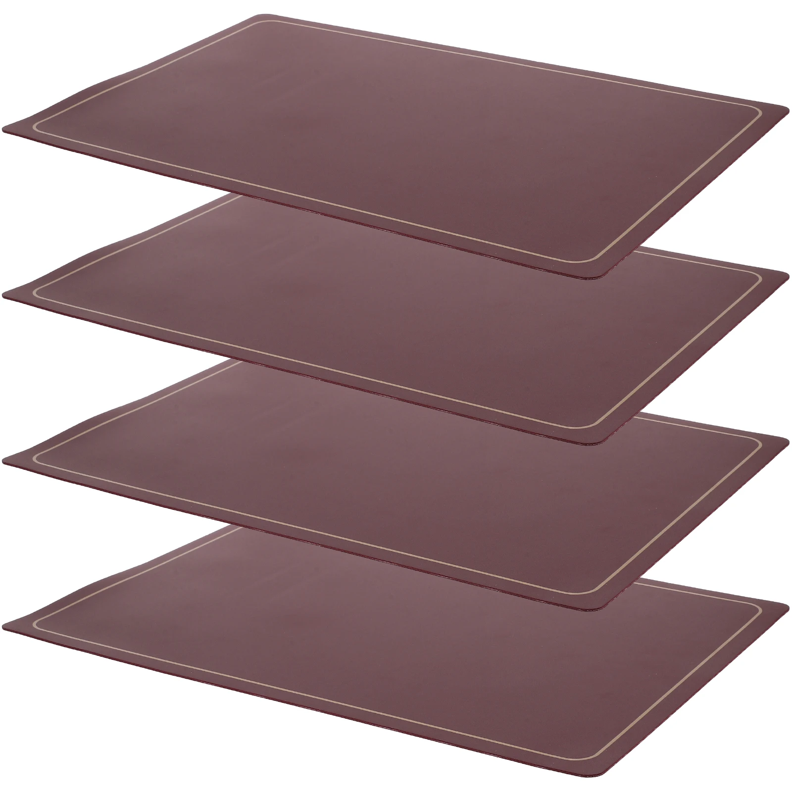 

4 Pcs Anti-slip Heat-insulated Placemat All-purpose Table Kitchen Mats Dining Dinner Placemats Child