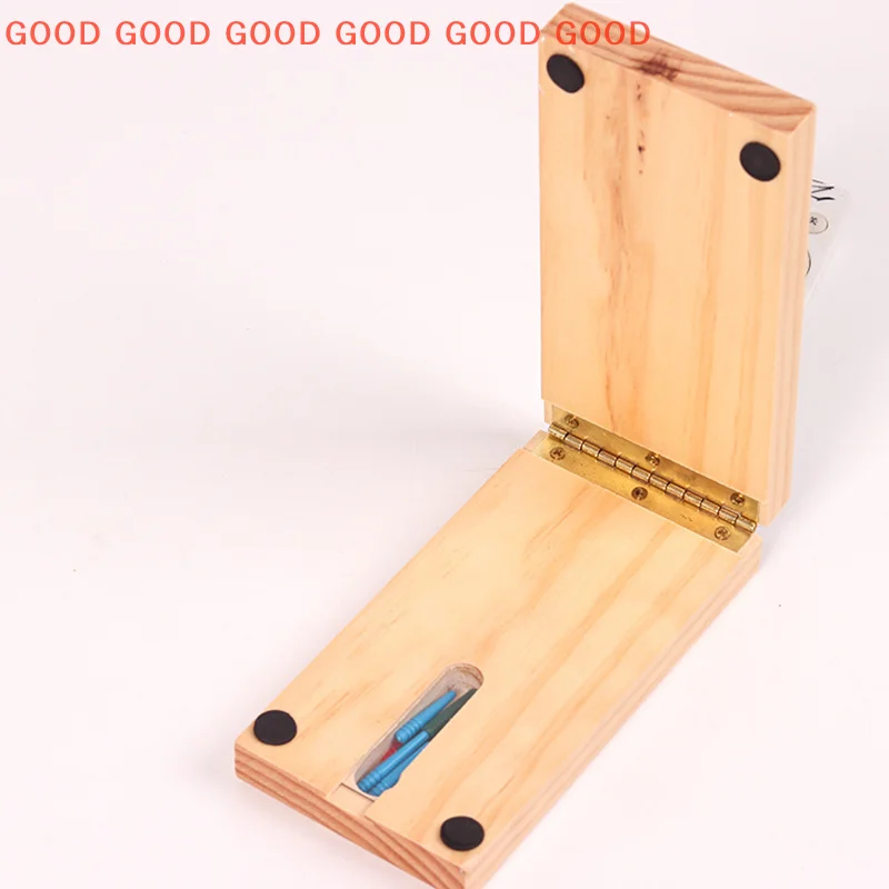 Gioco da tavolo Cribbage in legno Classico gioco da tavolo Cribbage a 3 tracce per adulti da interno ed esterno con 9 picchetti Cribbage Gioco da tavolo di carte portatile