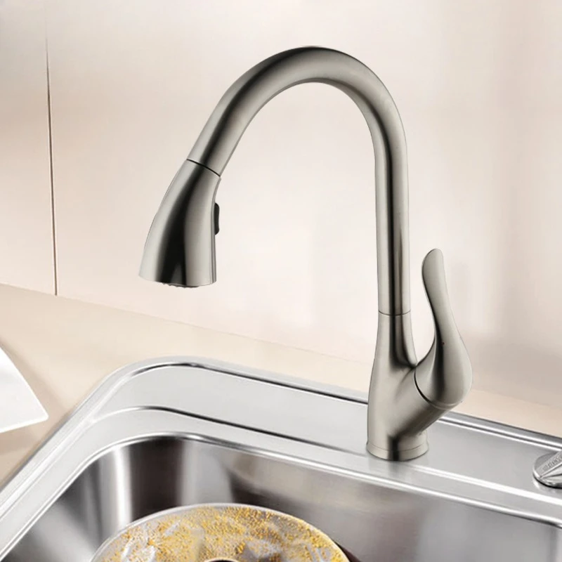 Kitchen, faucet, hot and cold, household, multi-functional, creative, telescopic, sink, vegetable basin, splash-proof
