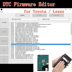 2025 Hot Sale for Toyota/Lexus DTC Firmware Editor Software Support for 76Fхх Microcontrollers English Version ECU Programming