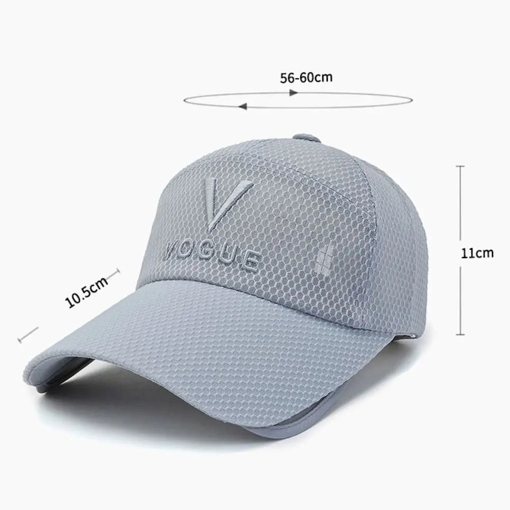 Summer Outdoor Fishing Sunscreen Baseball Hat Women Men Fishing Extended Eaf Sunshade Hat Wide Brim Anti-UV Caps