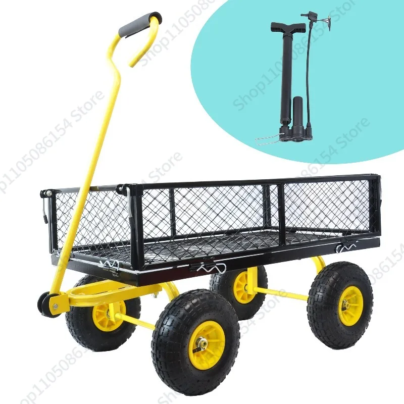 Network car tool cart trolley stall artifact hand-pulled trailer side gear disassembly with pump