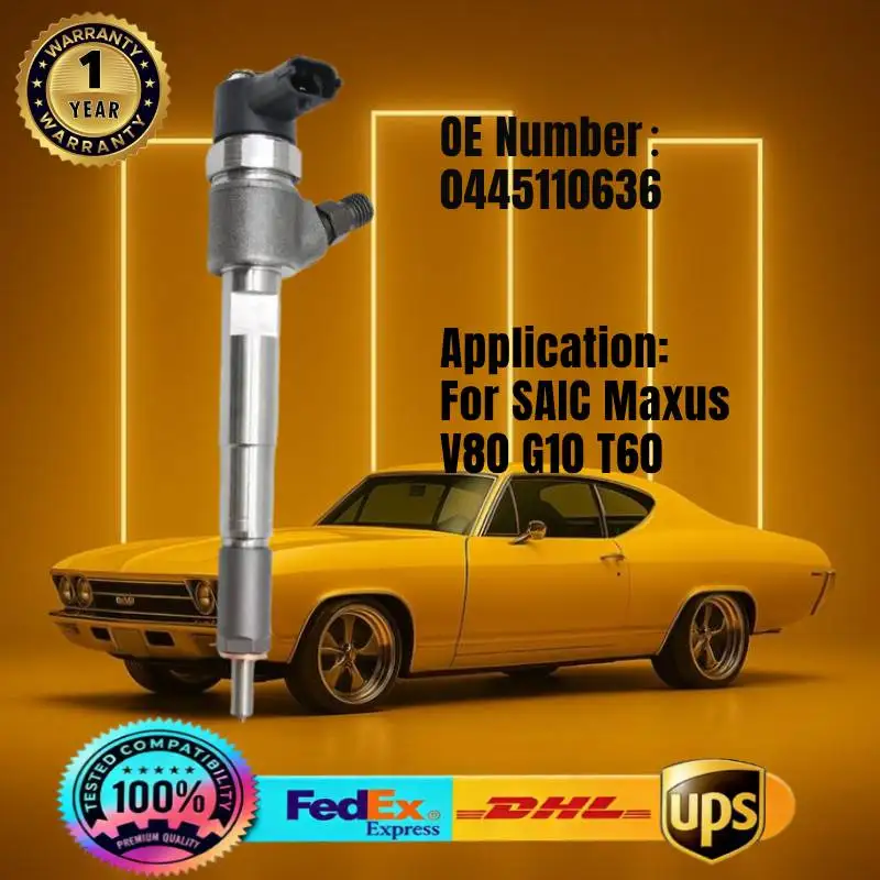 

0445110636 Common Rail Fuel Injector for SAIC Maxus V80 G10 T60