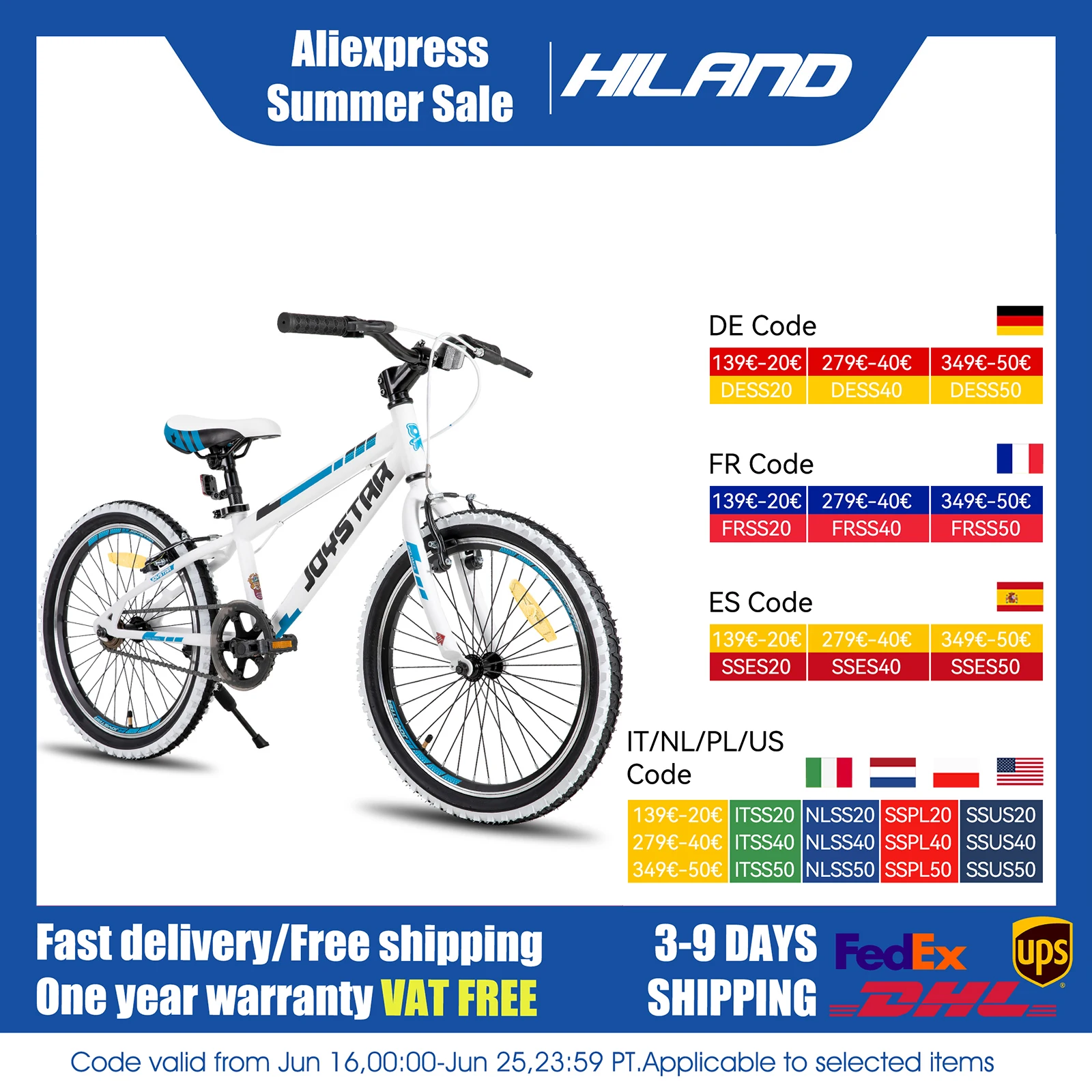 

JOYSTAR Lubbock 20-дюймовый детский велосипед для мальчиков и девочек от 7 до 10 лет 20-дюймовый горный велосипед Hardtail со стальной рамой