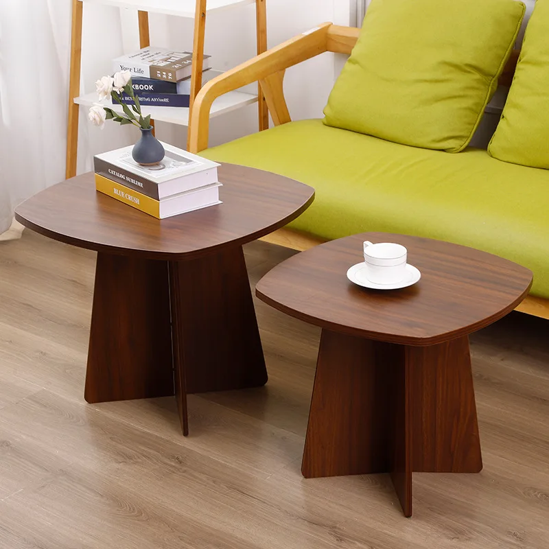 #Modern Convertible Sofa Side Table Small Coffee Table for Living Room Apartment Hotel Bedside Balcony Use